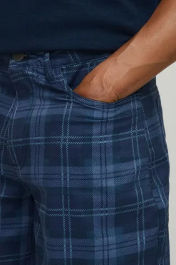 Short Long Baggy À Carreaux En Sergé