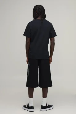 boohooMAN Short Long Décontracté Avec Synthétique En Strass<Homme Shorts|Tout Afficher