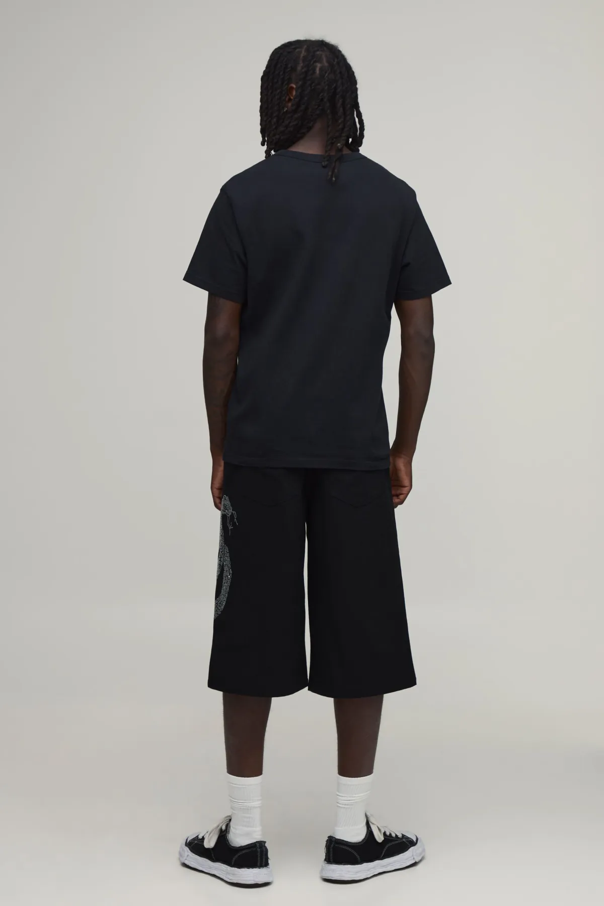 boohooMAN Short Long Décontracté Avec Synthétique En Strass<Homme Shorts|Tout Afficher