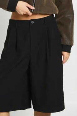 Short Long Plissé À Pinces Boxer Tailleur