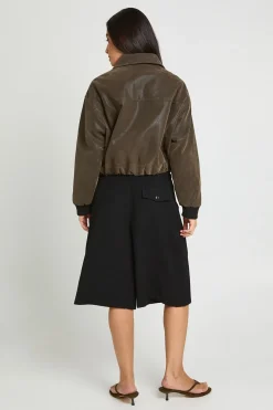 Short Long Plissé À Pinces Boxer Tailleur