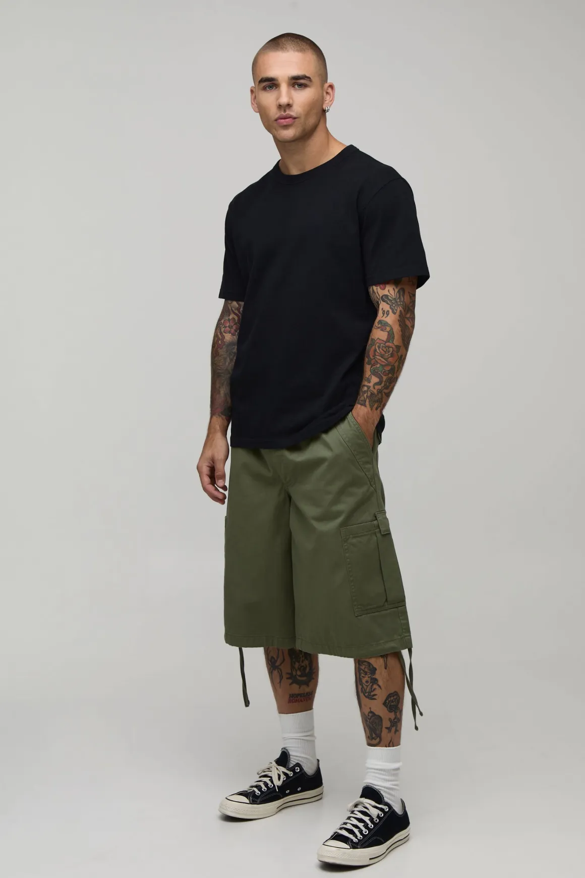 Short Long À Poches Cargo Style Parachute