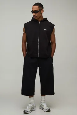 boohooMAN Short Long Sport Homme Style Jean<Homme Shorts|Survêtements
