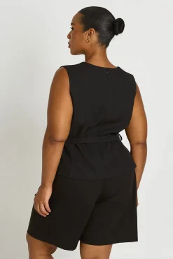 boohoo Short Long Tailleur À Détail Taille Et Plis Devant Grande Taille<Femme Tailleurs|Shorts