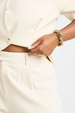 boohoo Short Long Tailleur En Lin Grande Taille<Femme Tailleurs|Shorts