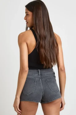 Short Micro En Denim Taille Basse