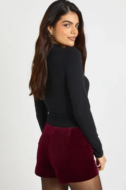 Short micro en velours
