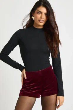 Short micro en velours