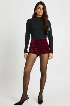 Short micro en velours