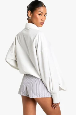 boohoo Short micro à fines rayures sur mesure<Femme Shorts
