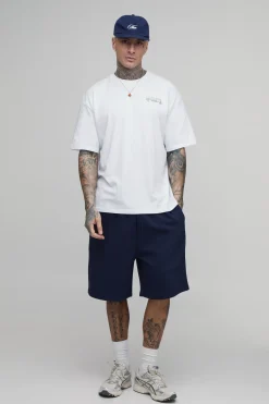 boohooMAN Short Mi-long Baggy À Entrejambe Bas Pour Homme Grand<Homme Tout Afficher|Shorts Tall