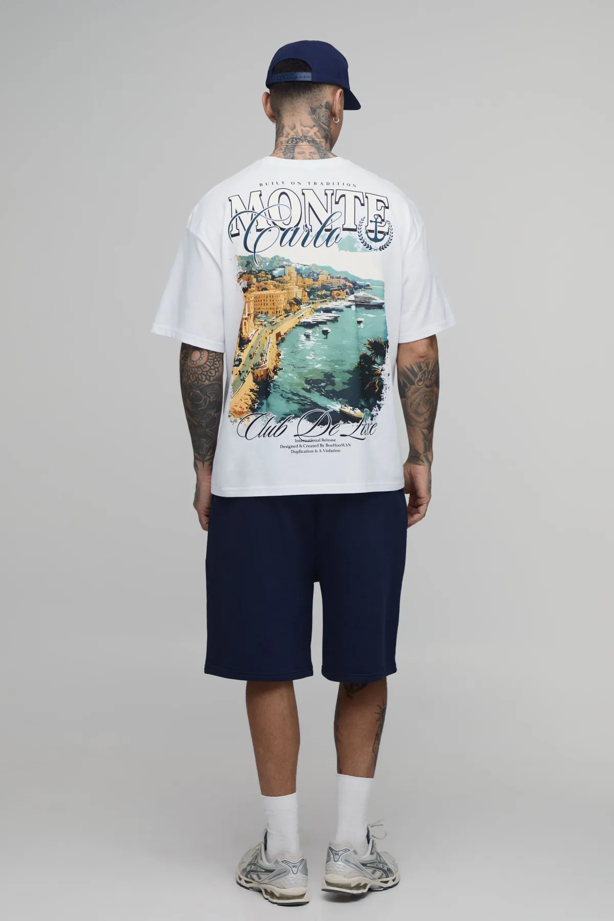boohooMAN Short Mi-long Baggy À Entrejambe Bas Pour Homme Grand<Homme Tout Afficher|Shorts Tall