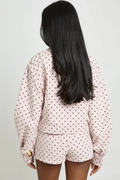 Short Mini Ajusté À Pois