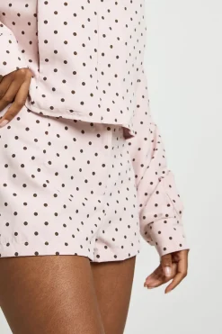 Short Mini Ajusté À Pois