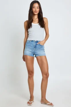 Short Mini Booty En Jean À Poches Style Y2K Coupe Tall