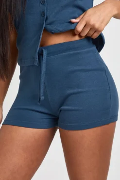 Short Mini Côtelé Taille Basse