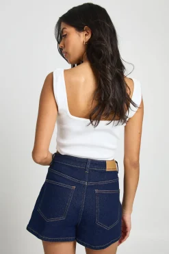 boohoo Short Mini À Détail De Poches Avant<Femme Denim|Shorts