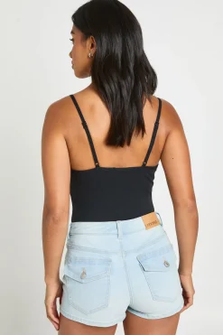 boohoo Short Mini En Jean Taille Petite Style Y2k Avec Poches<Femme Denim|Shorts
