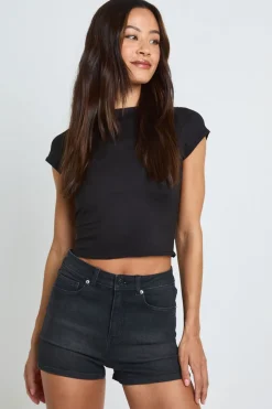 Short Mini En Jean Y2k Avec Poches Pour Grande Taille
