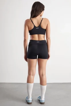 DSGN Studio Short Mini Moulant À Bandes Latérales Et Taille Repliable Sculpt<Femme Dsgn Studio|Shorts
