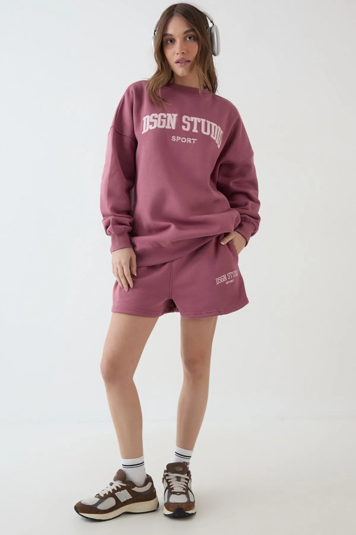 DSGN Studio Short Molleton Appliqué<Femme Survêtements|Survêtements