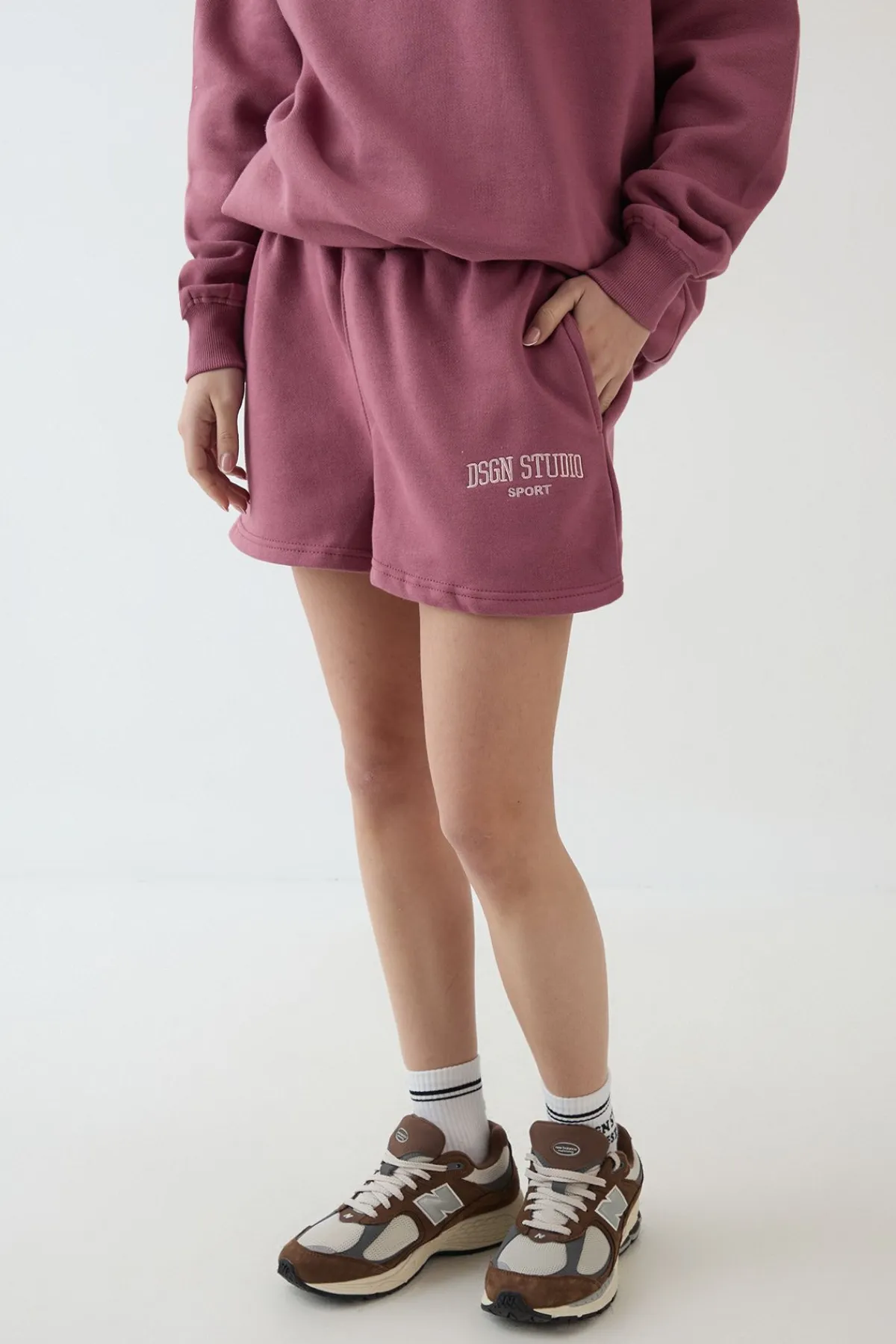 DSGN Studio Short Molleton Appliqué<Femme Survêtements|Survêtements