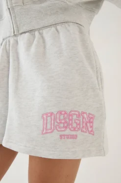 Short Molleton Appliqué Vichy Dsgn Studio