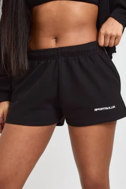 Short Molleton Broderie Sports Club Avec Passepoil