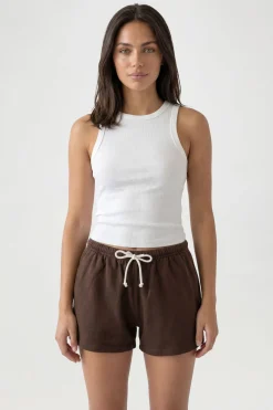 boohoo Short Molleton Coupe Ample Avec Cordon De Serrage Contrasté<Femme Survêtements|Survêtements