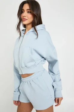boohoo Short Molleton À Détails Cloutés<Femme Survêtements|Survêtements