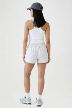 Short Molleton Taille Côtelée