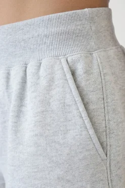 Short Molleton Taille Côtelée