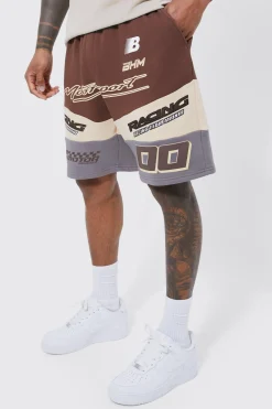 boohooMAN Short Moto Color Block Coupe Décontractée<Homme Shorts