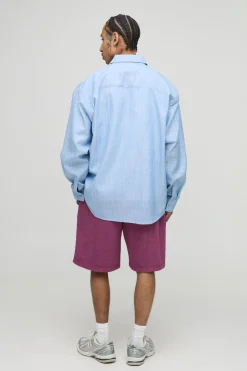 Short oversize lavé Worldwide mi-long