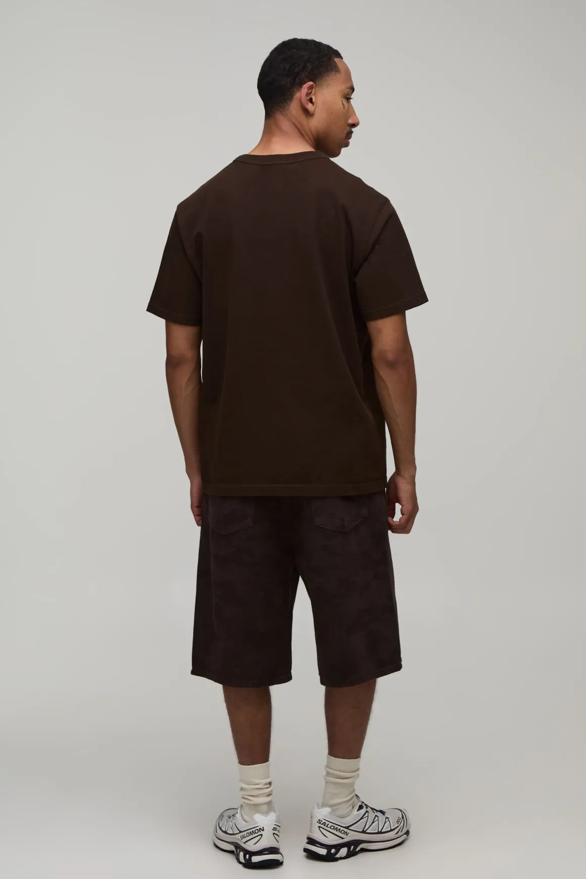 Short Parachute Camouflage Avec Chaîne Ajustable À La Taille