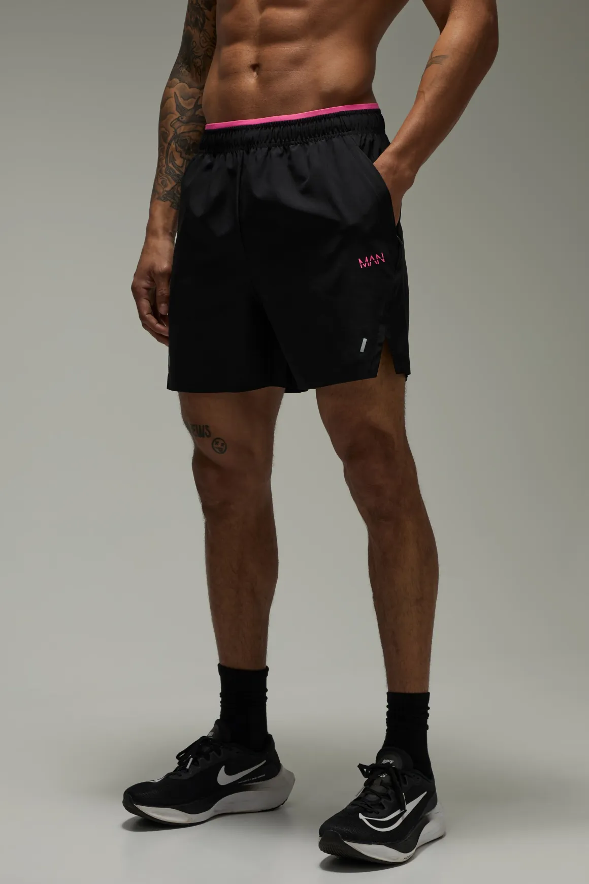 Short Perforé Néon 5 Pouces Active Homme