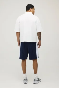 Short À Rayures Coupe Regular Avec Panneau Étoile M Star