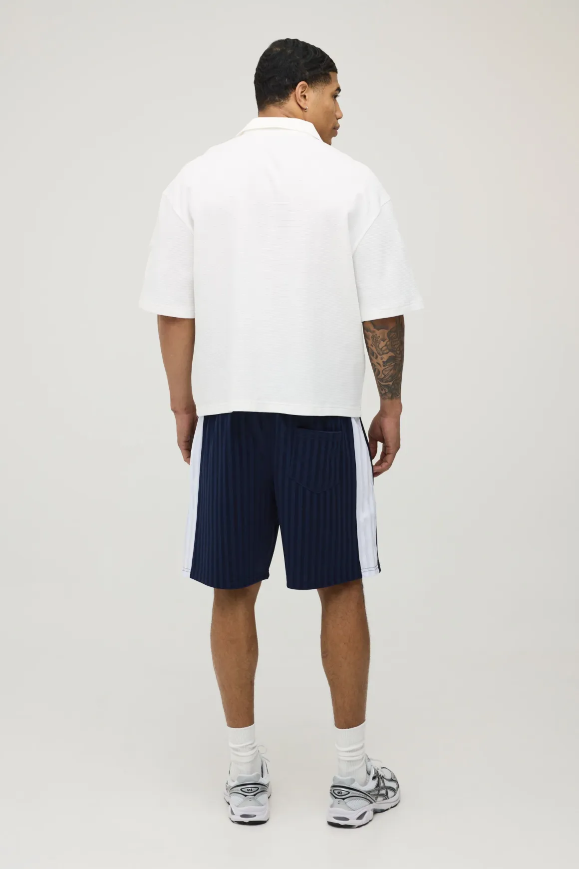 Short À Rayures Coupe Regular Avec Panneau Étoile M Star
