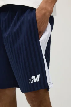 Short À Rayures Coupe Regular Avec Panneau Étoile M Star
