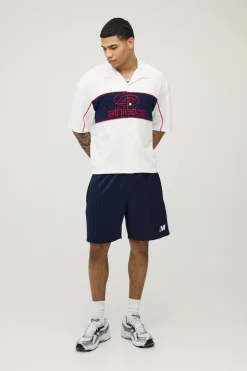 Short À Rayures Coupe Regular Avec Panneau Étoile M Star