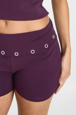 Short À Revers Clouté