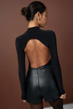 Shorts ajustés en synthétique
