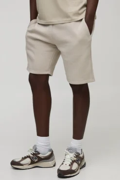 Shorts basiques à coupe ample et de longueur moyenne