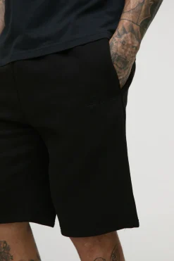 Shorts BM Signature pour hommes grands, coupe ample et longueur mi.
