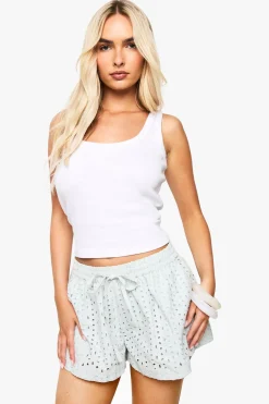 boohoo Shorts brodés<Femme Shorts