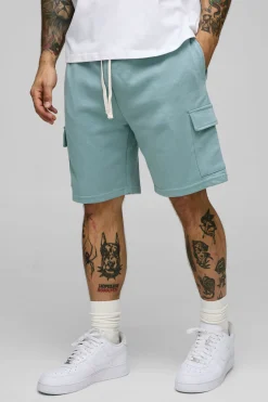 boohooMAN Shorts cargo en interlock coupe décontractée<Homme Shorts