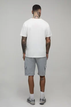 Shorts cargo mi-long pour grands, coupe ample