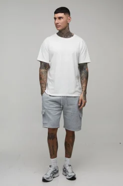 Shorts cargo mi-long pour grands, coupe ample