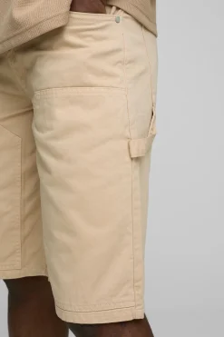 Shorts Carpenter décontractés à longueur longue en surteinture