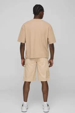 Shorts Carpenter décontractés à longueur longue en surteinture